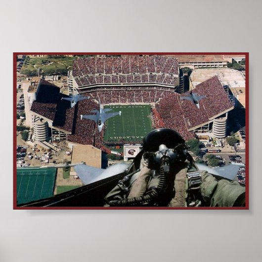 Poster Vols à Kyle Field (Devant)