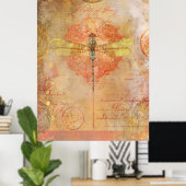 Poster Vols d'affiche fantaisie (Bureau à domicile)