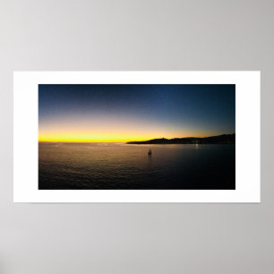 Poster Vols dans l'Horizon Panoramique photo couleur