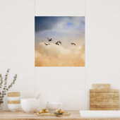 Poster Vols d'oiseaux (Cuisine)