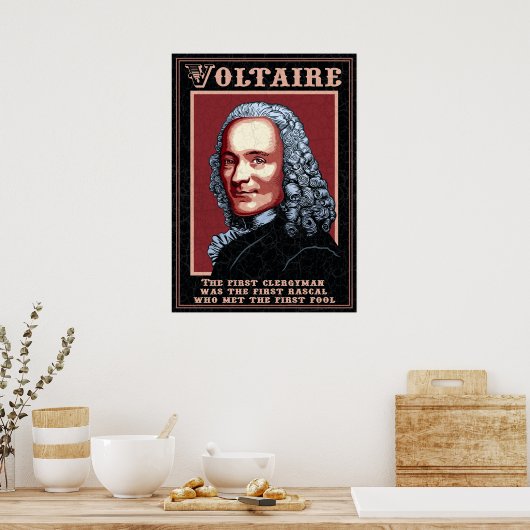 Poster Voltaire - Le Premier (Cuisine)