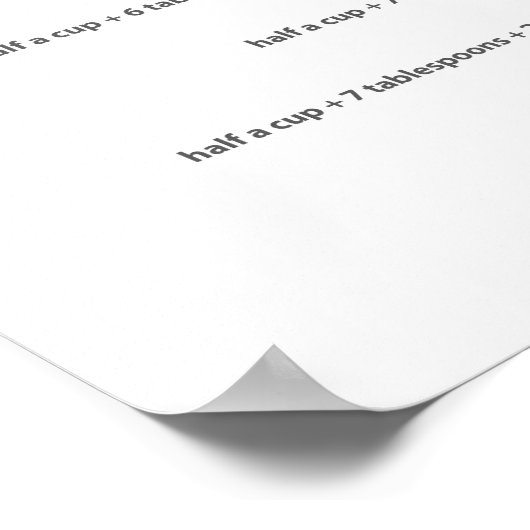 Poster volume de conversion ml (Coin)