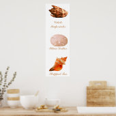 Poster Volute Imperialis, Dollar argenté, Renard rayé (Cuisine)