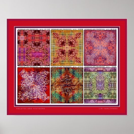 Poster Volutes et Festons (Devant)