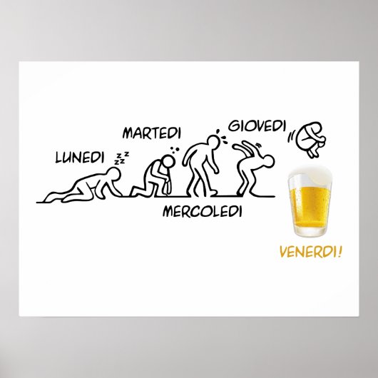 Poster Volution de la bière (Devant)