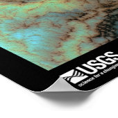 Poster Von Karman Vortices Pacifique Nord (Coin)