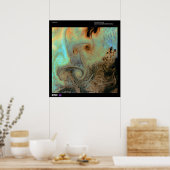 Poster Von Karman Vortices Pacifique Nord (Cuisine)