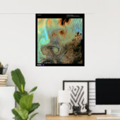 Poster Von Karman Vortices Pacifique Nord (Bureau à domicile)