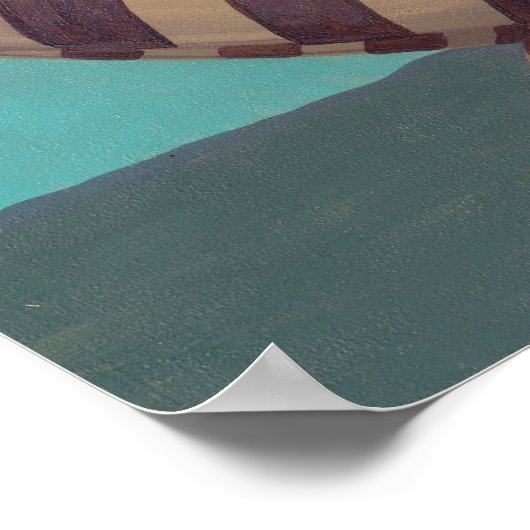 Poster Voodoo en fée gothique bleue Imprimer (Coin)