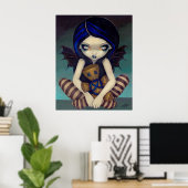 Poster Voodoo en fée gothique bleue Imprimer (Bureau à domicile)