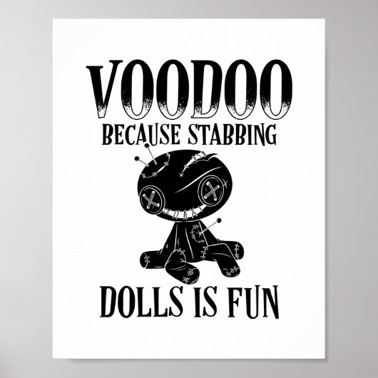 Poster Voodoo | Voodoo Poupée magique malédiction cadeau (Devant)