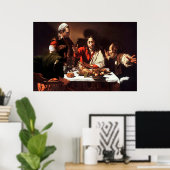 Poster voor analyse van Emmaus Caravaggio (Thuiskantoor)