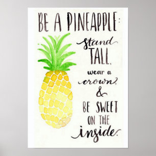 Poster voor ananas