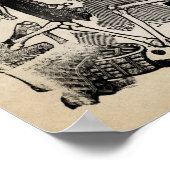 Poster voor artisanaal skeletten (Hoek)