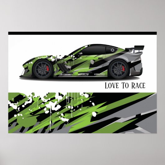 Poster voor automatisch racen (Voorkant)