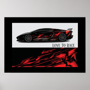 Poster voor automatisch racen
