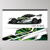 Poster voor automatisch racen (Voorkant)