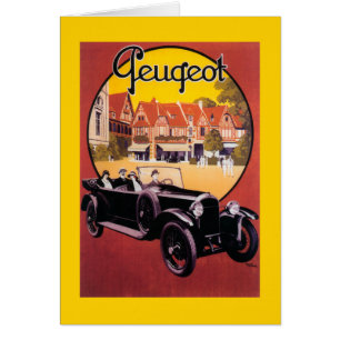 Poster voor automatische promotie van Peugeot