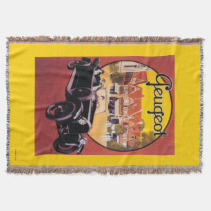 Poster voor automatische promotie van Peugeot Deken