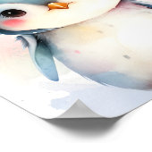 Poster voor baby-pinguin nursery (Hoek)
