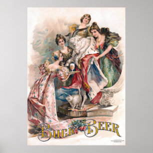 Poster voor bierreclame