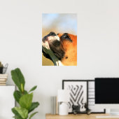 Poster voor boxer (Thuiskantoor)