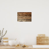 Poster voor de achtergrond van de oude eikenhout (Keuken)