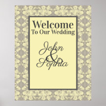 Poster voor de bekendmaking van ivoor en grijze Fl