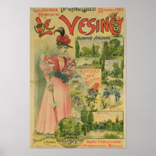 Poster voor de Chemins de Fer de to Le Vesinet