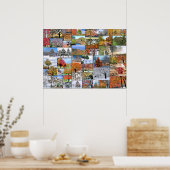 Poster voor de collage van bomen 28 x 20 (Keuken)