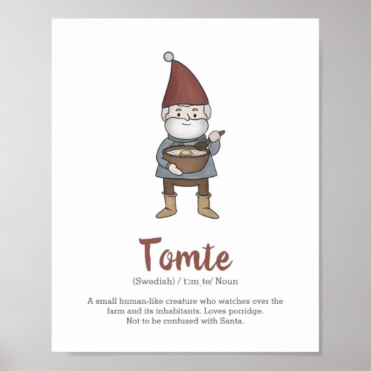 Poster voor de definitie van Tomte Gnome (Voorkant)