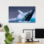 poster voor de fotografie van walvisdieren (Thuiskantoor)