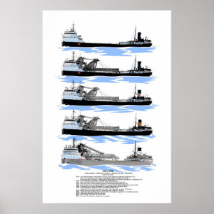 Poster voor de geschiedenis van het Freighter-mani
