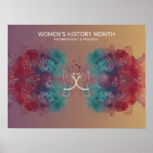 Poster voor de Geschiedenis van Vrouwen Maand – Em
