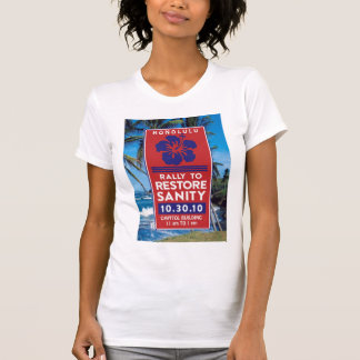 Poster voor de gezondheid op het strand t-shirt