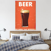 poster voor de handel in bier. canvas afdruk (Insitu (Slaapkamer))
