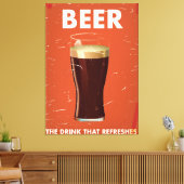 poster voor de handel in bier. canvas afdruk (Insitu (Woonkamer))
