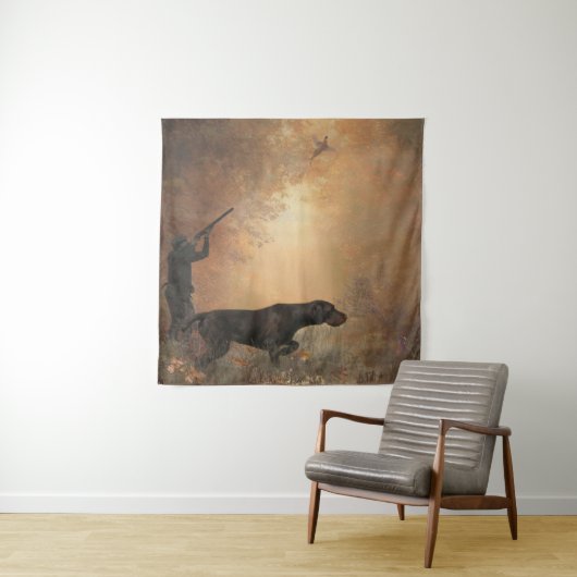 Poster voor de jacht op fazanten wandkleed (In situ)