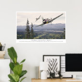 Poster voor de luchtvaartkunst "Fw190" (Thuiskantoor)