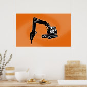 poster voor de mechanische graafmachine (Keuken)