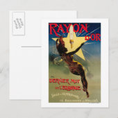 Poster voor de promotie van restaurants briefkaart (Voorkant / Achterkant)