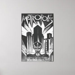 Poster voor de sciencefictionfilm Metropol uit 192 Canvas Afdruk