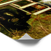 Poster voor de 'Sunlit Freight Truck Driver'-kunst (Hoek)