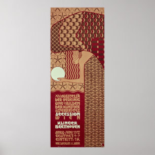 Poster voor de veertiende tentoonstelling in Wenen