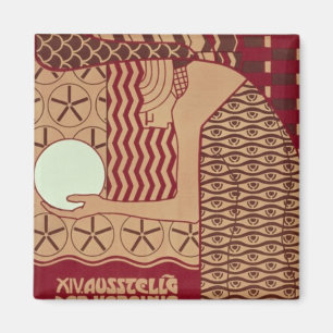 Poster voor de veertiende tentoonstelling in Wenen Magneet