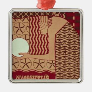 Poster voor de veertiende tentoonstelling in Wenen Metalen Ornament