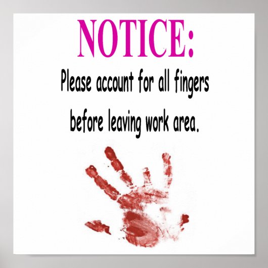 Poster voor de veiligheid van het werk (Voorkant)