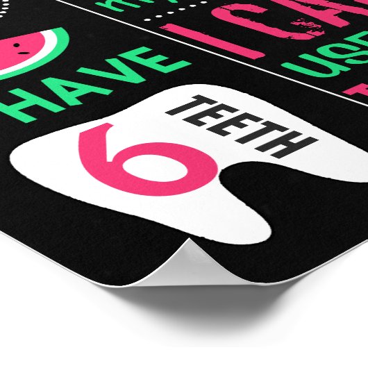 Poster voor de viering van een watermeloensbordbor (Hoek)