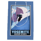 Poster voor de wintersport medium cadeauzakje (Achterkant)