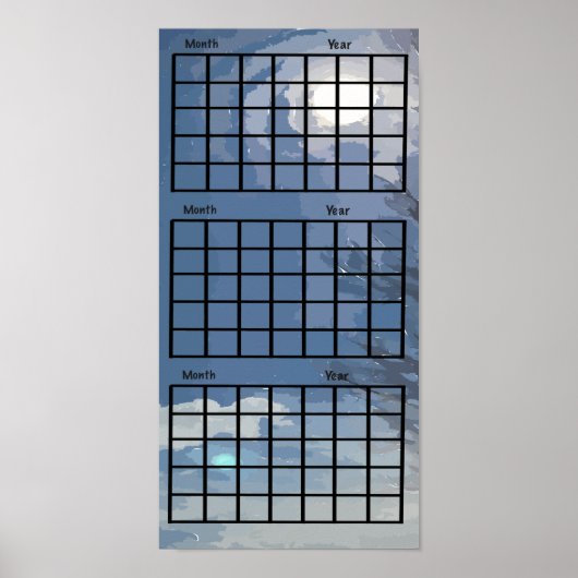 Poster voor de zonneschijn in Sky 3 maanden (Voorkant)